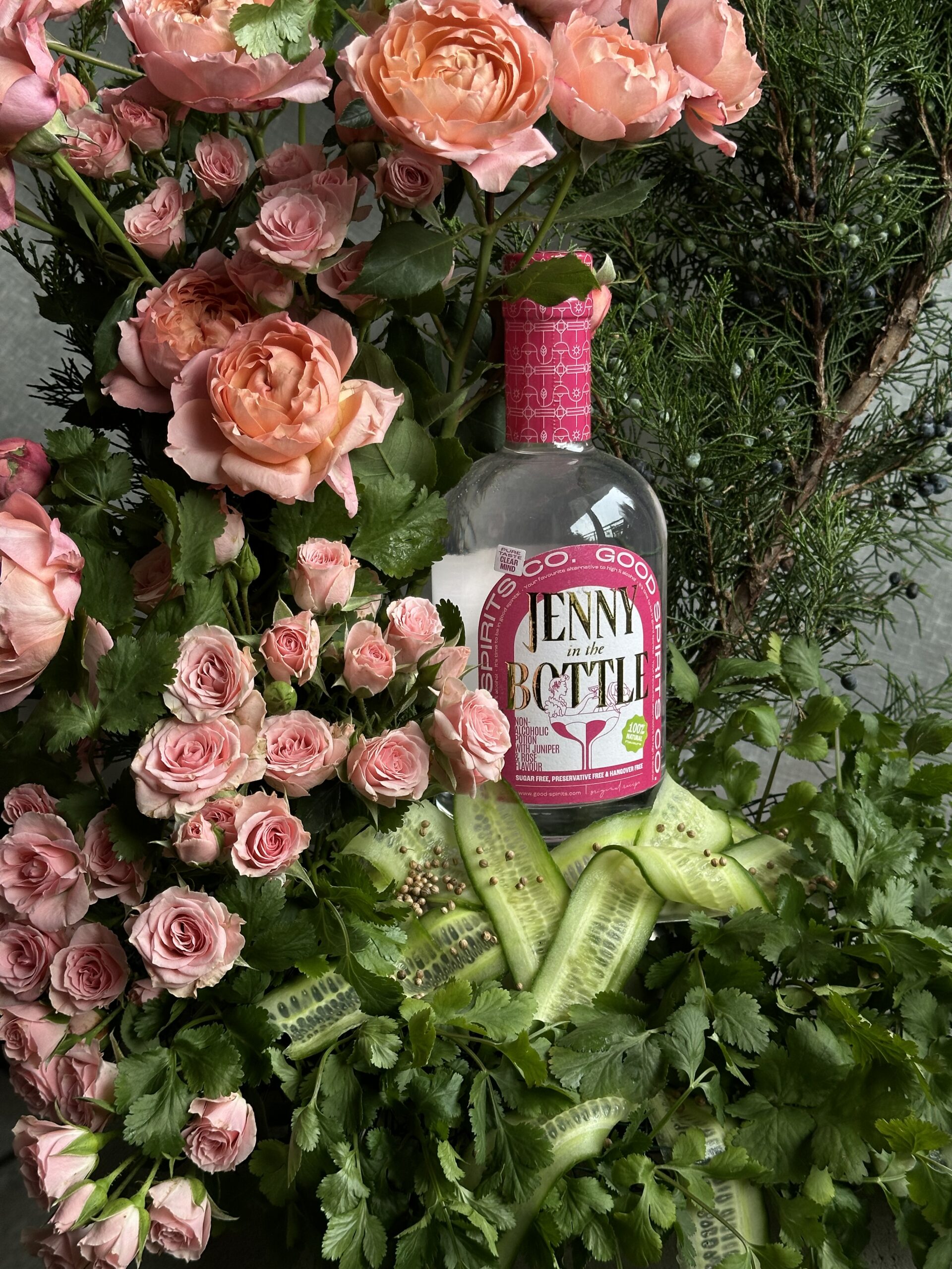 3x Jenny in the Bottle Róża - obrazek 3