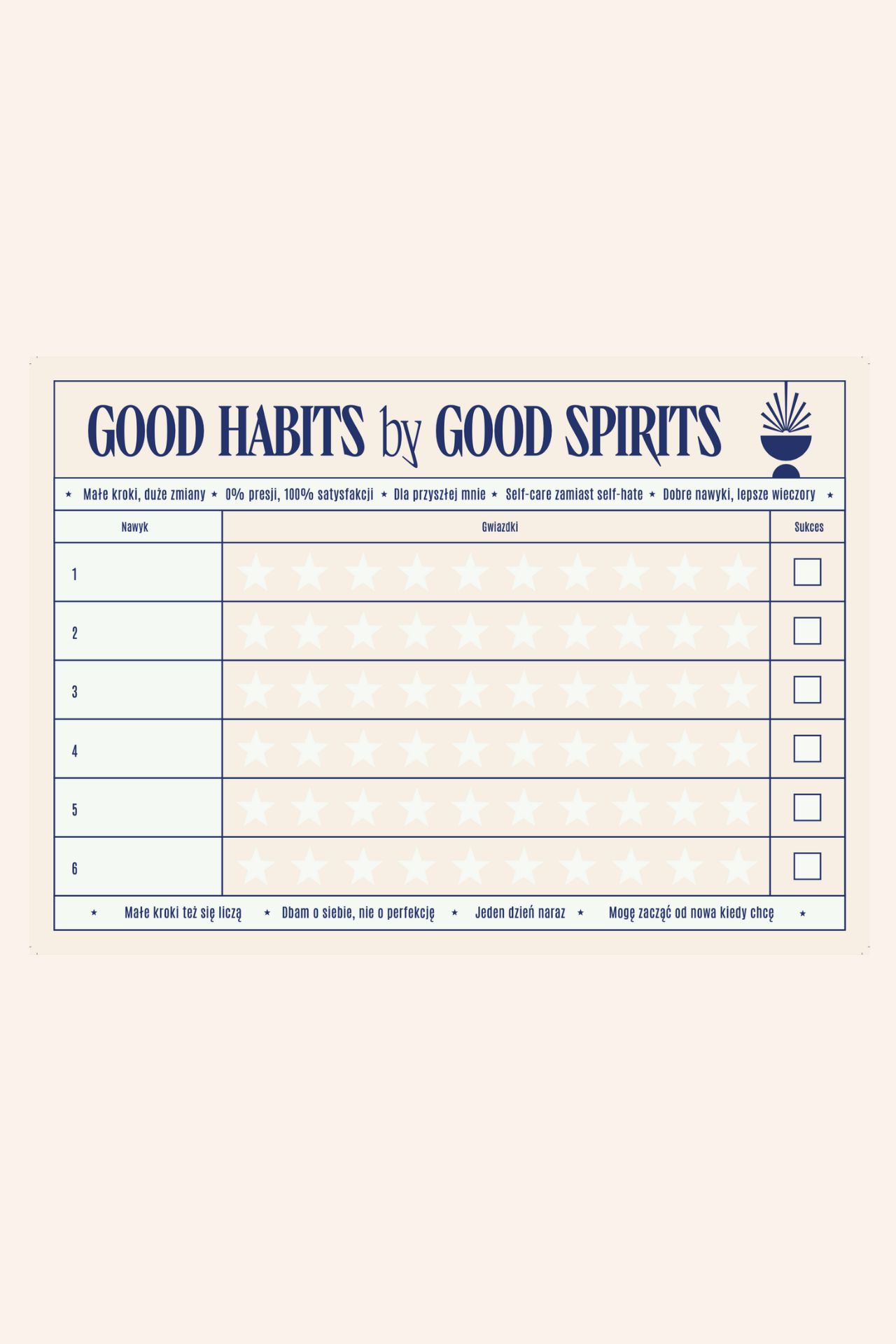 Zestaw kalendarz + naklejki GOOD HABITS by Good Spirits - obrazek 4