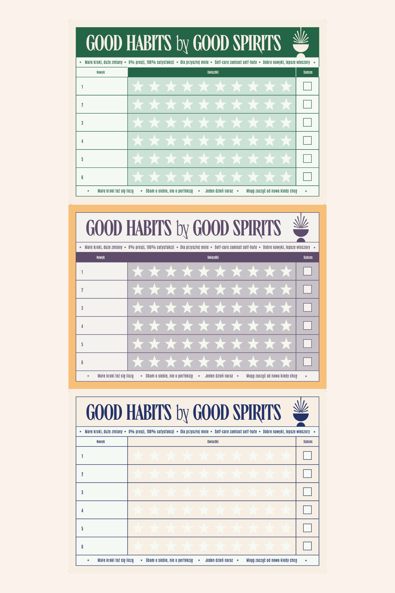 Zestaw kalendarz + naklejki GOOD HABITS by Good Spirits - obrazek 6
