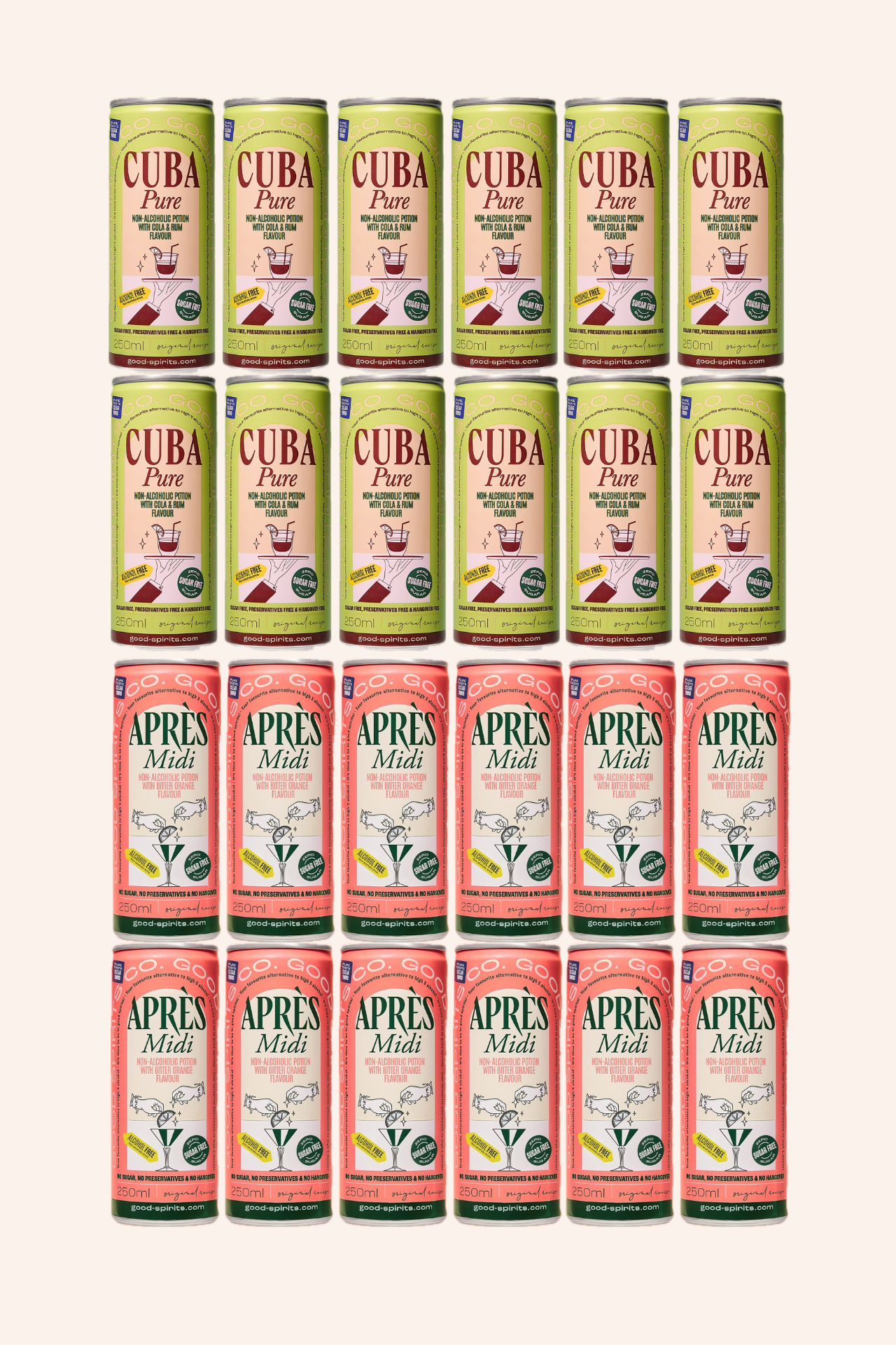 12x Cuba Pure, 12x Apres Midi