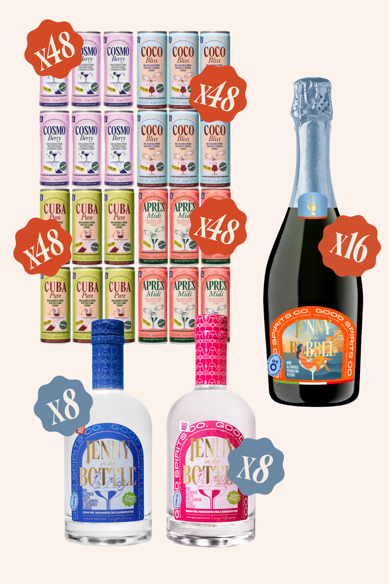 Full 0% Wedding Pack - Bezalkoholowy Zestaw Weselny na 100 osób